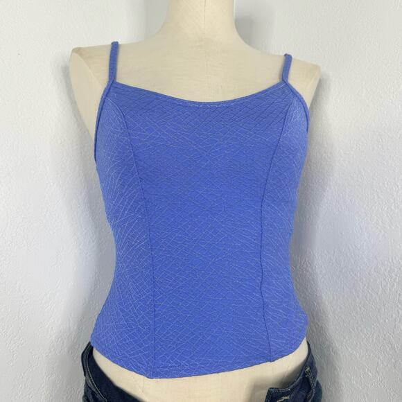 00s Blue Tankini Top Size 12 Mix It Swim - Picture 2 of 8